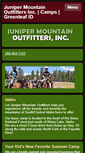 Mobile Screenshot of junipermountainoutfitters.com